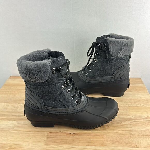 Tommy Hilfiger Rainah Duck Booties- Gray Multi- Size 7 M (Medium)- NIB - Picture 5 of 8